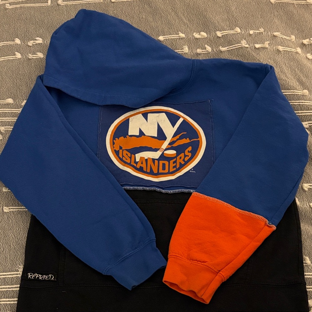 NY Islanders Blue and Orange Hoodie